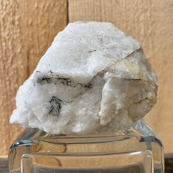 White Quartz Rock, 27oz, 3"x4", White Quartz Chunk, Natural Unpolished Raw Quartz, from New Hampshire