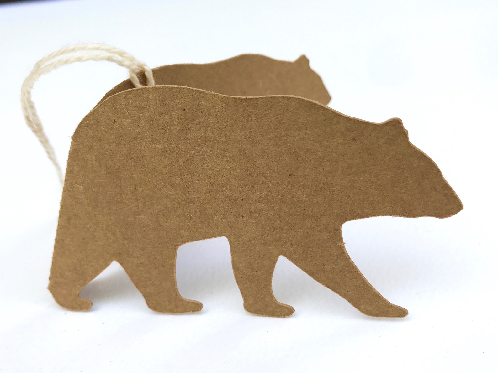 Bear Tags Bear Gift Tags Set of 8 Bear Favor Tags Kraft Etsy