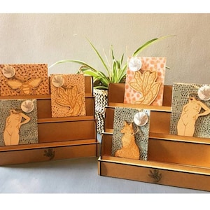 one x 3 Tier Card Stand :  / point of sale / craft fairs