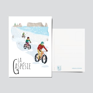 Carte postale La Gaspésie (Hiver)