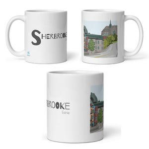 Ceramic Mug, Sherbrooke city