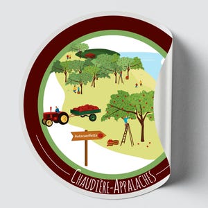 Quebec sticker - Chaudière-Appalaches (Summer)