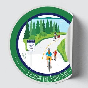 Autocollant/Sticker du Québec - Saguenay-Lac-Saint-Jean (Été)