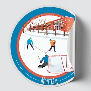 Autocollant/Sticker du Québec - Montréal (Hiver)