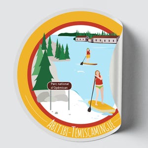 Autocollant/Sticker du Québec - Abitibi-Témiscamingue (Été)