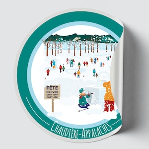 Autocollant/Sticker du Québec - Chaudière-Appalaches (Hiver)