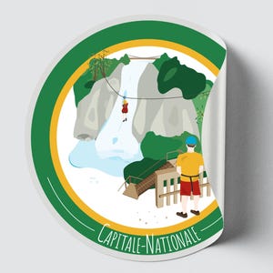 Autocollant/Sticker du Québec - Capitale-Nationale (Été)