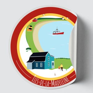 Autocollant/Sticker du Québec - Îles-de-la-Madeleine