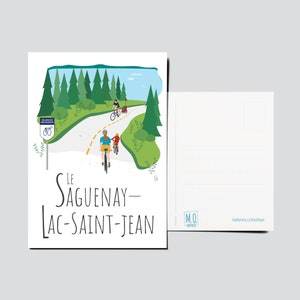 Carte postale Le Saguenay-Lac-Saint-Jean (Véloroute des bleuets)