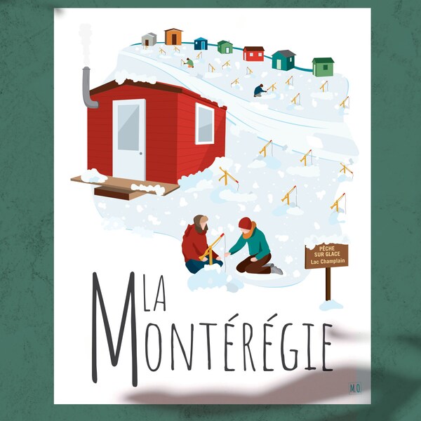 Quebec Poster, Illustration Montéregie