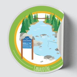 Autocollant/Sticker du Québec - Lanaudière (Été)