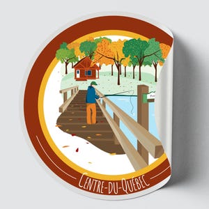 Autocollant/Sticker du Québec - Centre-du-Québec