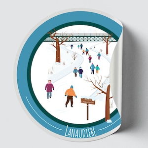 Autocollant/Sticker du Québec - Lanaudière (Hiver)