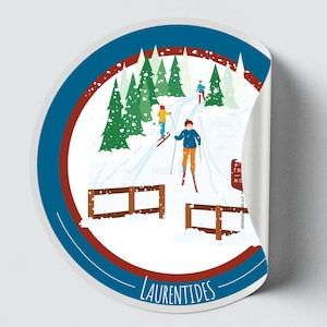 Autocollant/Sticker du Québec - Laurentides (Hiver)