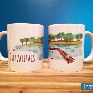 Ceramic Mug, Illustration L'Outaouais