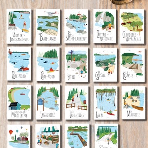 19 Cartes postales Le Québec en été