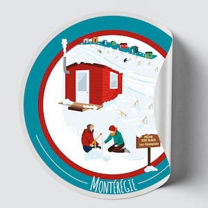 Autocollant/Sticker du Québec - Montérégie (Hiver)