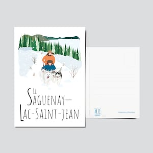 Carte postale Le Saguenay-Lac-Saint-Jean (hiver)