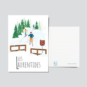 Carte postale Les Laurentides en hiver