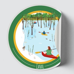 Autocollant/Sticker du Québec - Laval