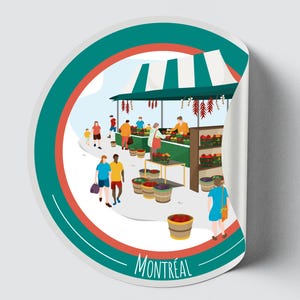 Autocollant/Sticker du Québec - Montréal (Été)