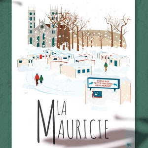11x14'' Poster Quebec - La Mauricie (Winter)