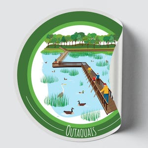 Autocollant/Sticker du Québec - Outaouais (Été)