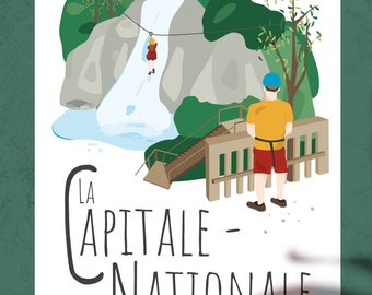 Affiche 24 x 36 La Capitale-Nationale (Chutes Montmorency)