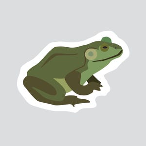 Autocollant/Sticker animaux du Québec - Ouaouaron