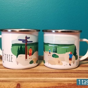 Enamel Mug, Illustration L'Estrie