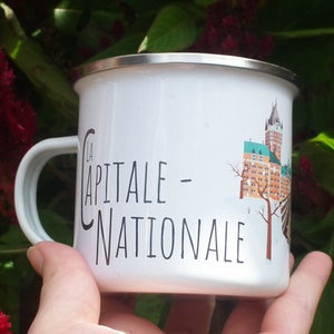 Tasse en émail La Capitale-Nationale Château Frontenac image 3