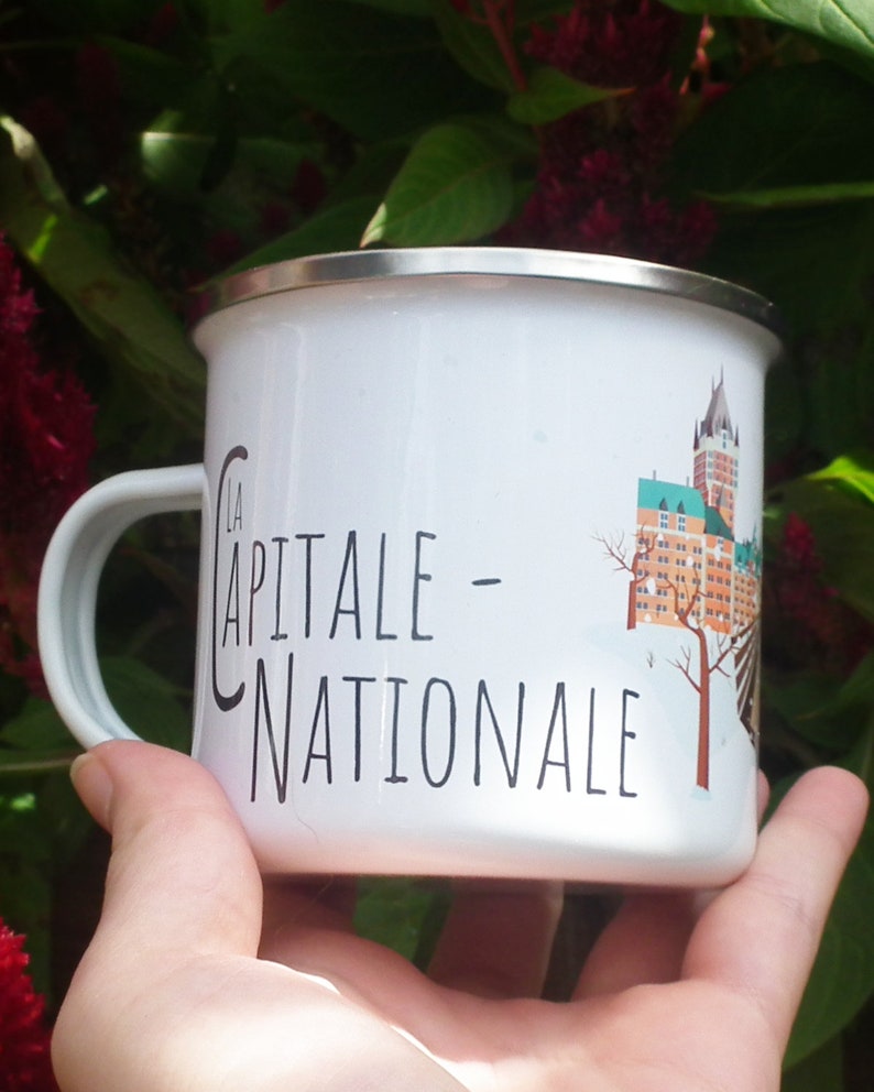 Tasse en émail La Capitale-Nationale Château Frontenac image 3