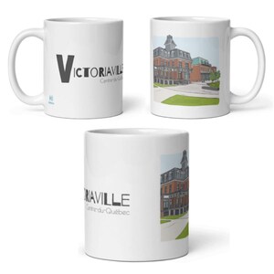 Ceramic Mug, Victoriaville city Illustration