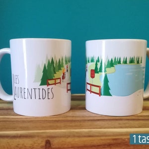Ceramic Mug, Illustration Les Laurentides