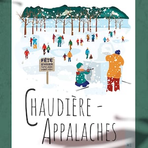 Affiche 8 x 10 Chaudière-Appalaches (Hiver)