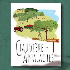 Affiche 8 x 10 Chaudière-Appalaches (Autocueillette)
