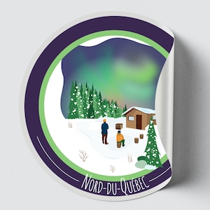 Autocollant/Sticker du Québec - Nord-du-Québec