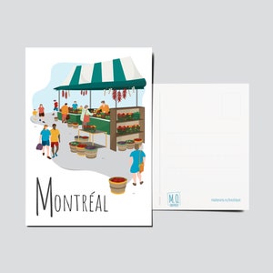 Carte postale Montréal (Marché Jean Talon)