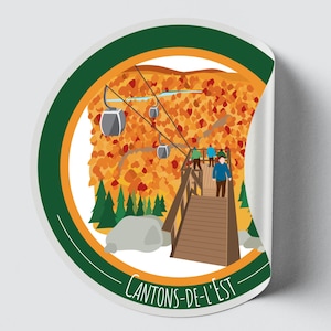 Autocollant/Sticker du Québec - Cantons-de-l'Est (Automne)