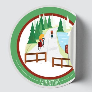 Autocollant/Sticker du Québec - Laurentides (Été)