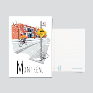 Carte postale Montréal (Vélo)