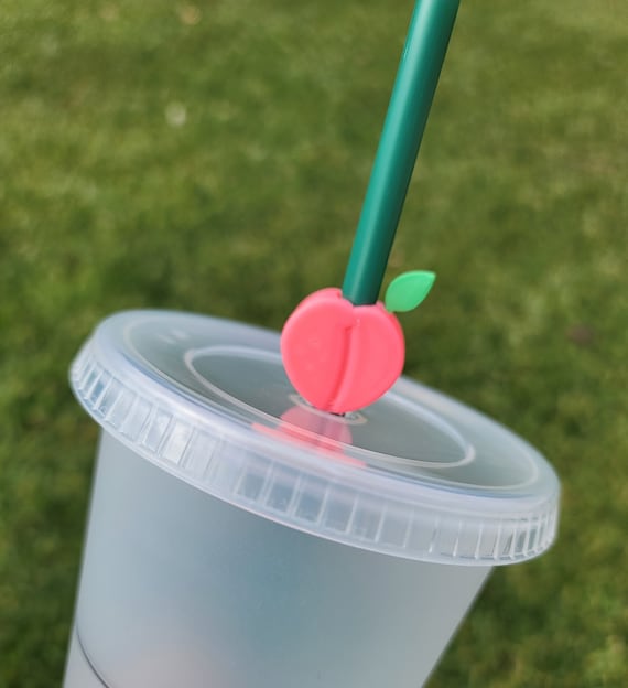 Peach Straw Charm