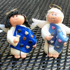 PERSONALIZED, CUSTOM, clay angel, quilter angel, valentine, Sister Nicki, quilter, seamstress, sewing, Christmas, gift, Catholic