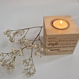 Consolation light star child, little feet, memory candle, candle, tea light, candle cube, memory light, star children, consolation, mourning cube