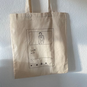 Harry Styles tote bag / Harry styles gift / Harry Styles playlist music costom receipt tote bag / watermelon sugar, TPWK, as it was gift