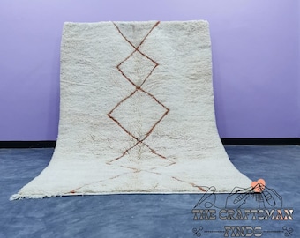 Custom Beni Ourain Rug: Handwoven Moroccan Wool Carpet