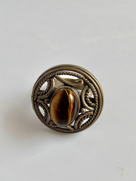 Vintage Handcrafted Berber Tribal Ring Stunning B… - image 5