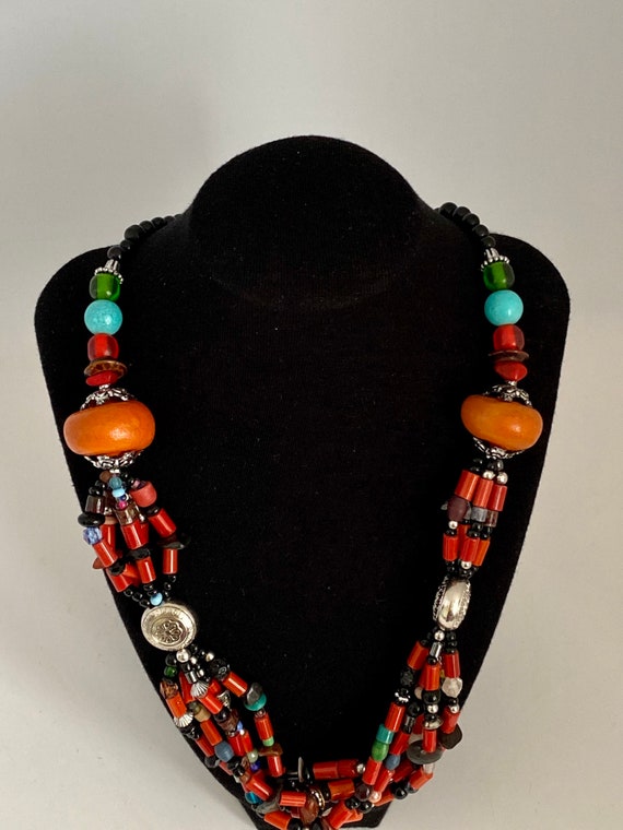 Handcrafted Moroccan Berber Necklace Amazigh Trib… - image 5
