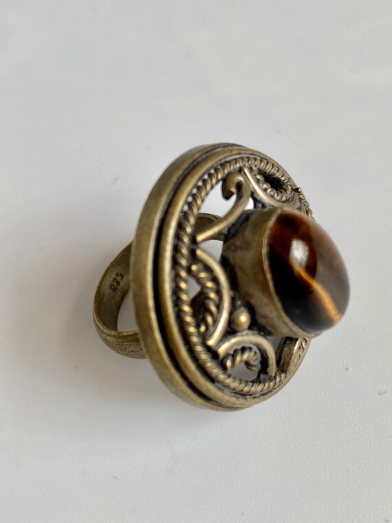 Vintage Handcrafted Berber Tribal Ring Stunning B… - image 4