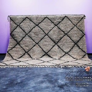 Custom Berber Rug: Speckled Brown Moroccan Béni Ourain, 100% Wool